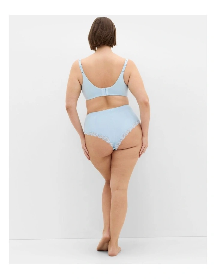 Smooth & Chic Cotton Tin Shirt Bra in Sky Blue image 2