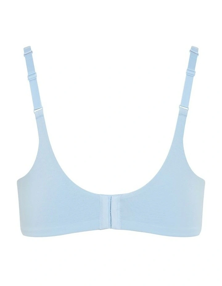 Smooth & Chic Cotton Tin Shirt Bra in Sky Blue image 4