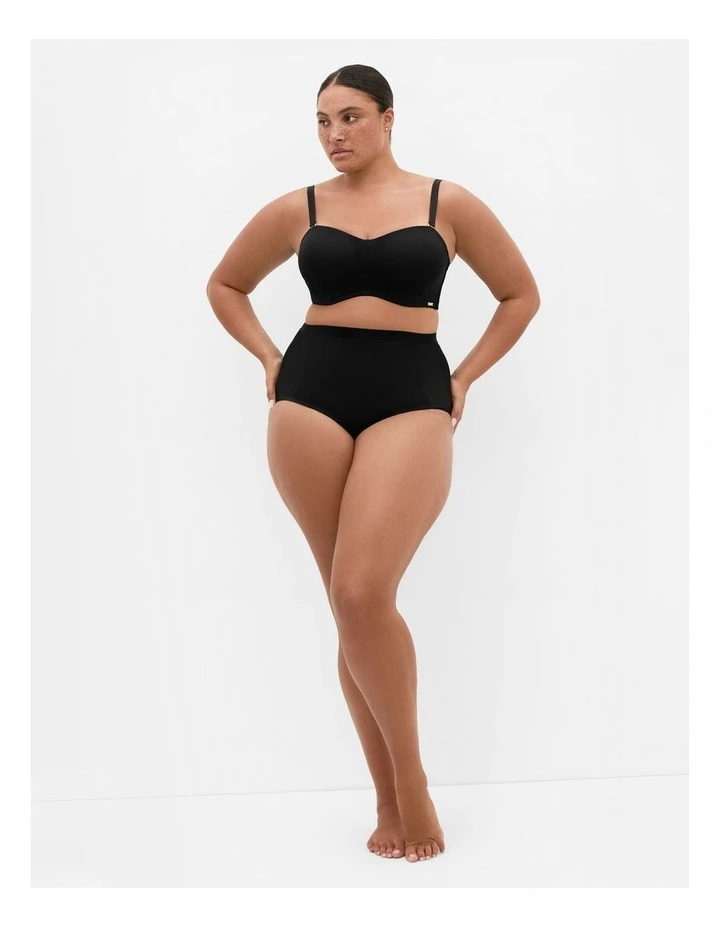 Luxe Bandeau Bra in black image 1