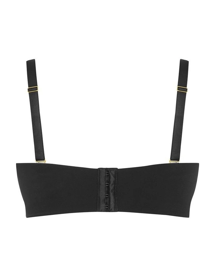 Luxe Bandeau Bra in black image 4