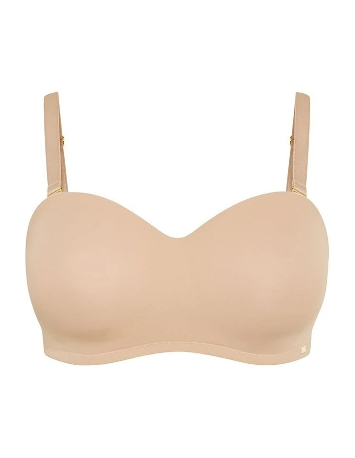 Luxe Bandeau Bra in Cafe image 3