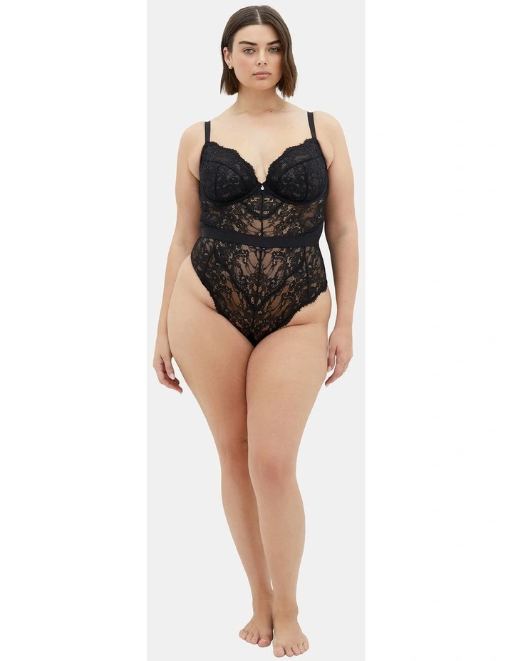 Josephine Bodysuit in Black image 1