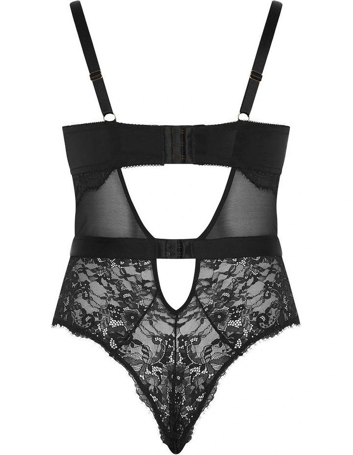 Josephine Bodysuit in Black image 4