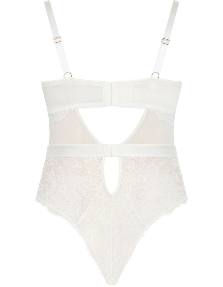 Josephine Bodysuit in ivory image 4