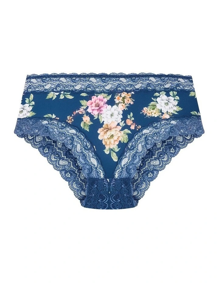Hailey Print Cheeky Panty in Teal image 3