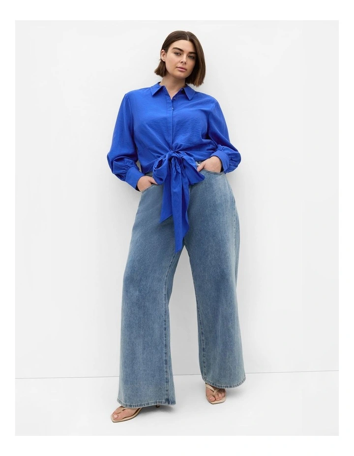 Elena Shirt in Cerulean image 1