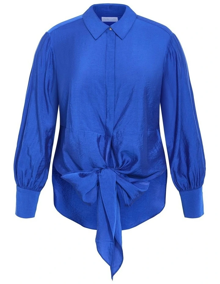 Elena Shirt in Cerulean image 3
