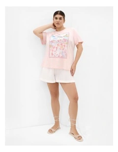Postcard Tee in Blush