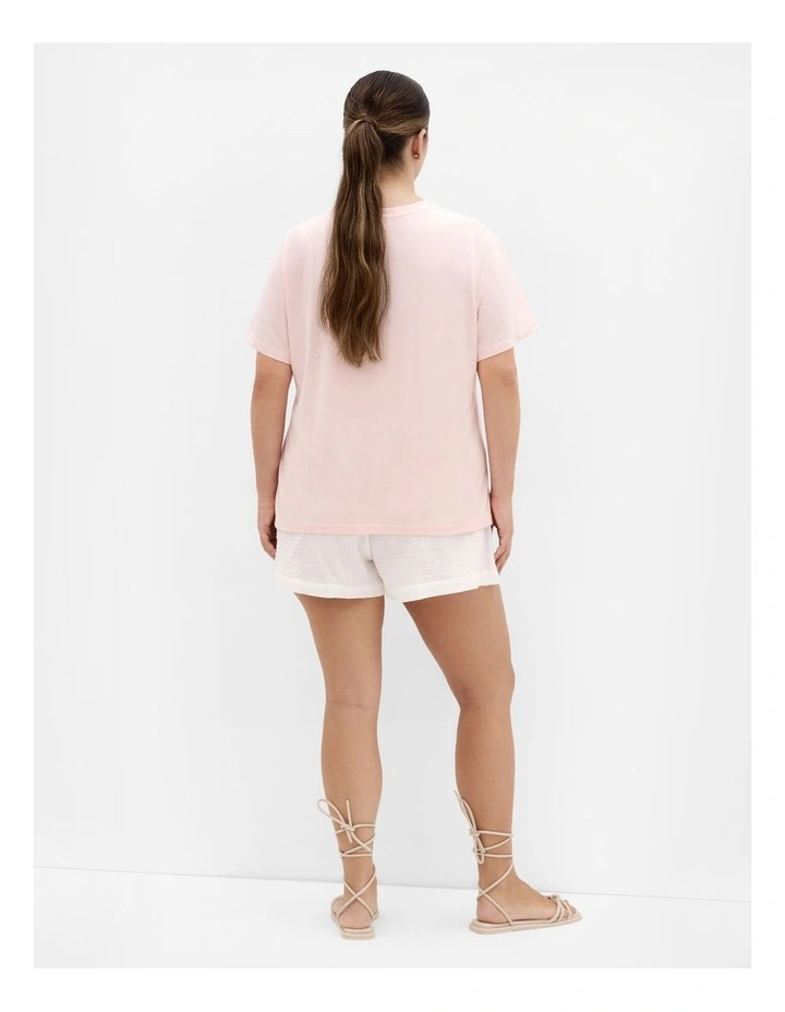 Postcard Tee in Blush image 2