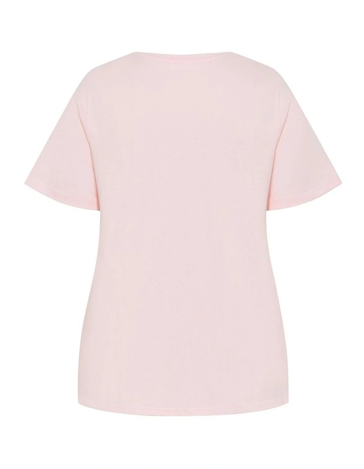 Postcard Tee in Blush image 4