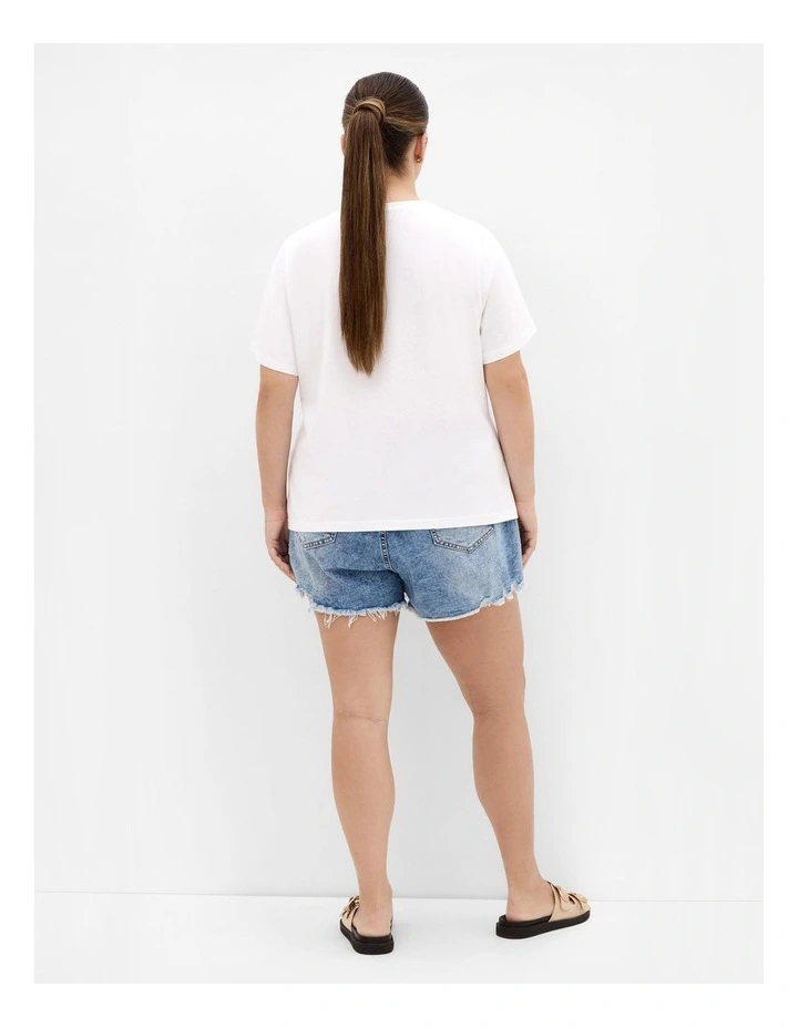 Postcard Tee in Ivory image 2