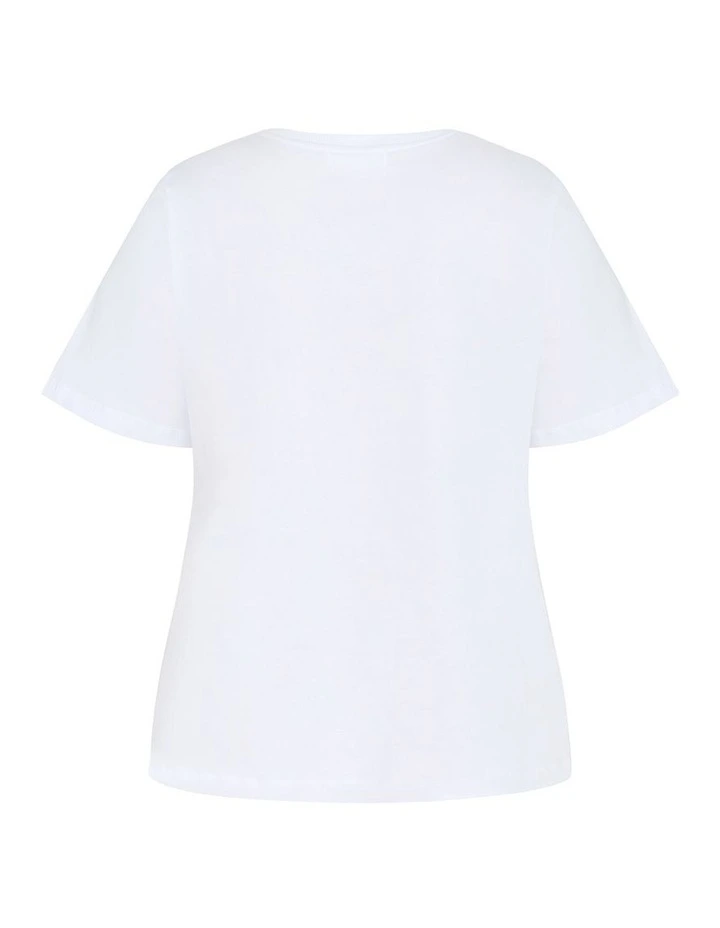 Checkmate Tee in White image 4