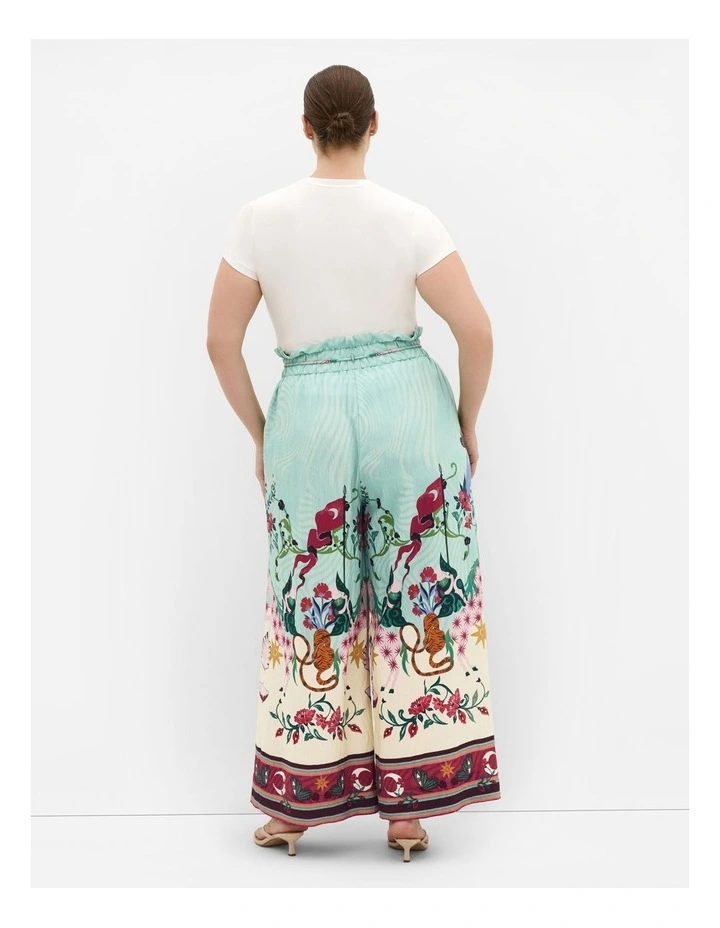 Athena Dreamscape Print Wide Leg Pant in Mint image 2