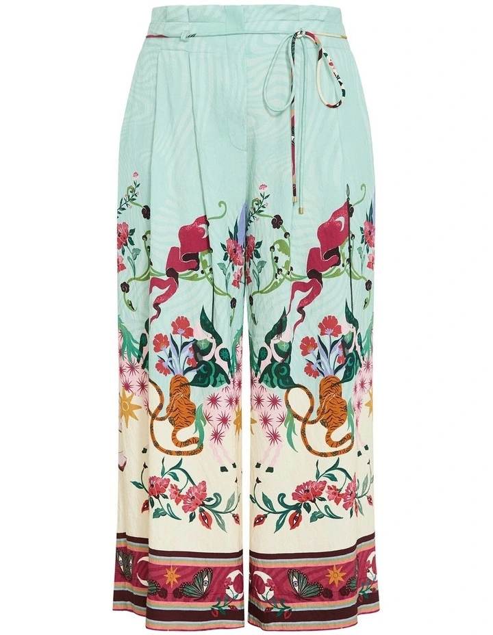 Athena Dreamscape Print Wide Leg Pant in Mint image 3