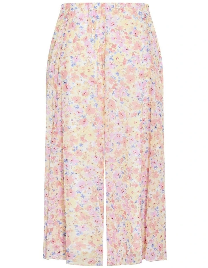 Vintage Ditsy Print Skirt in Multi image 3