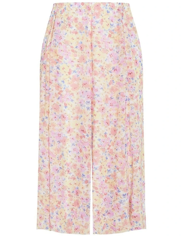 Vintage Ditsy Print Skirt in Multi image 4