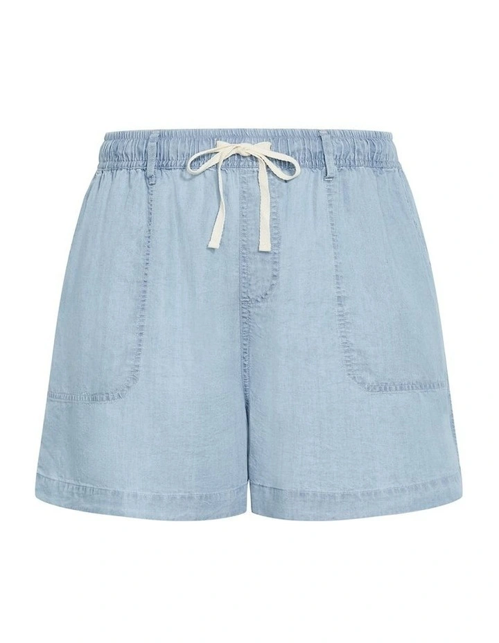Lani Denim Short in Light Wash image 3