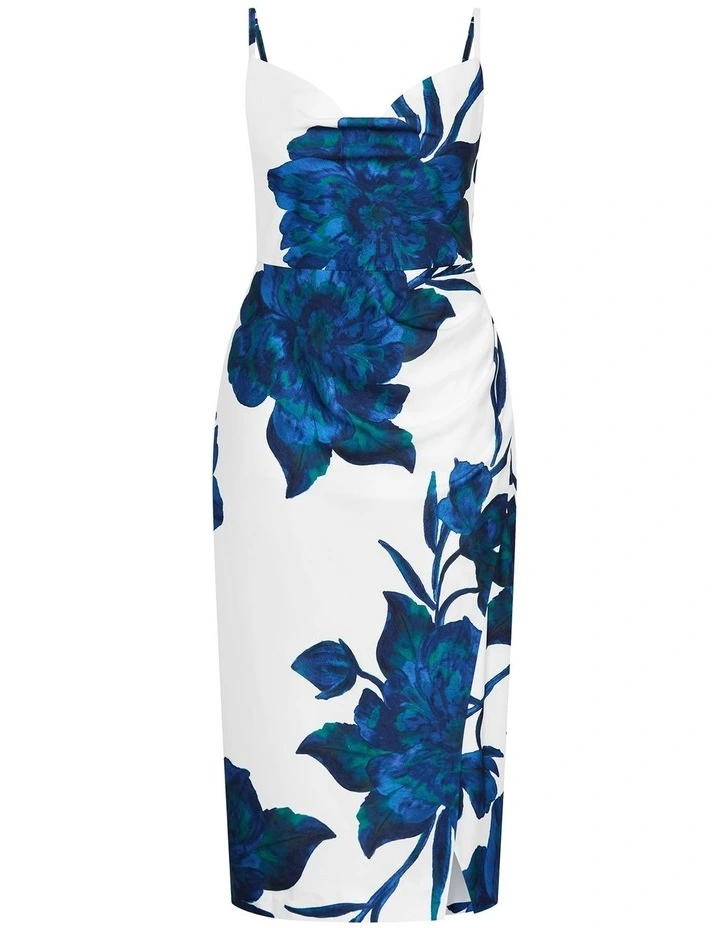 Mariana Print Dress in White image 3