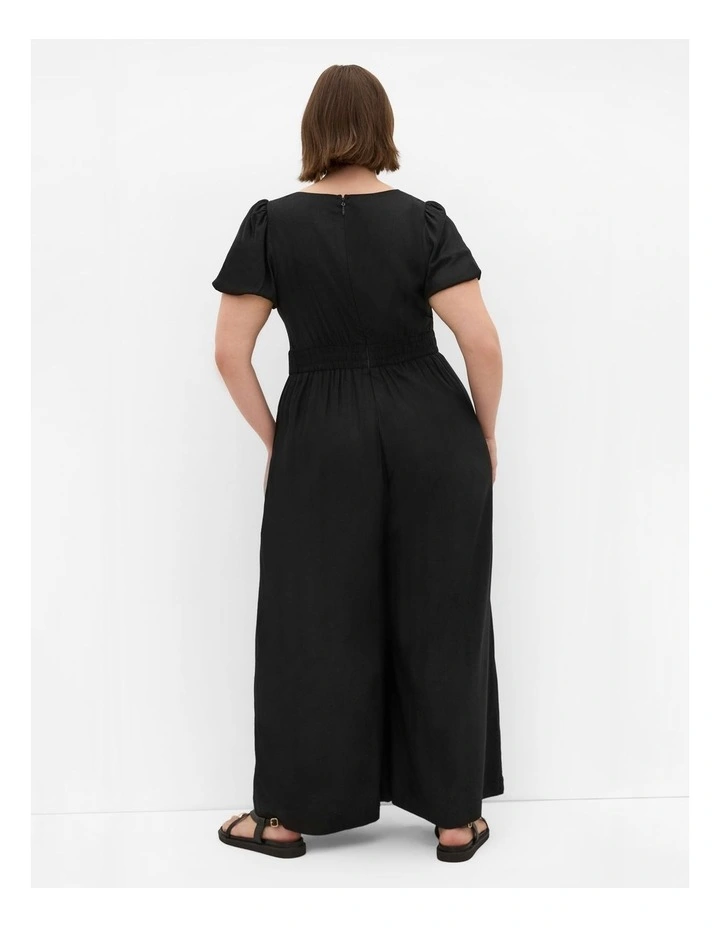 Ryan Bead Wide Leg Jumpsuit in Black image 2