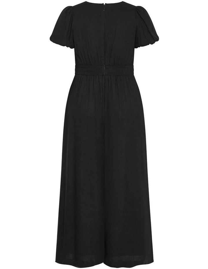 Ryan Bead Wide Leg Jumpsuit in Black image 4