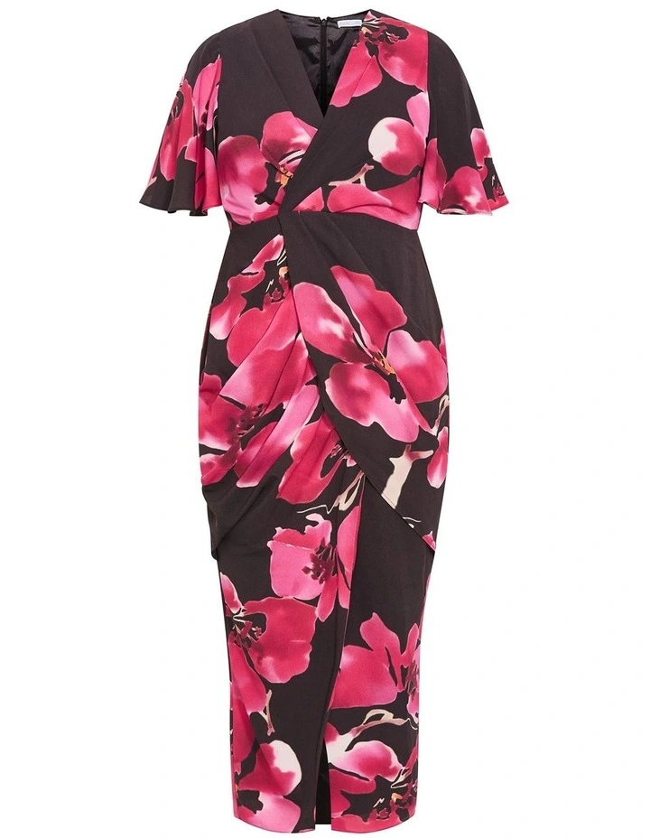 Braelynn Print Maxi Dress in Dark Chocolate image 3