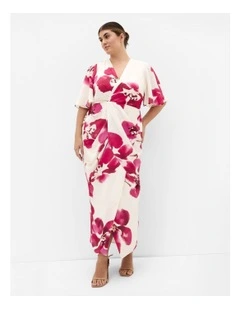 Braelynn Print Maxi Dress in Cream