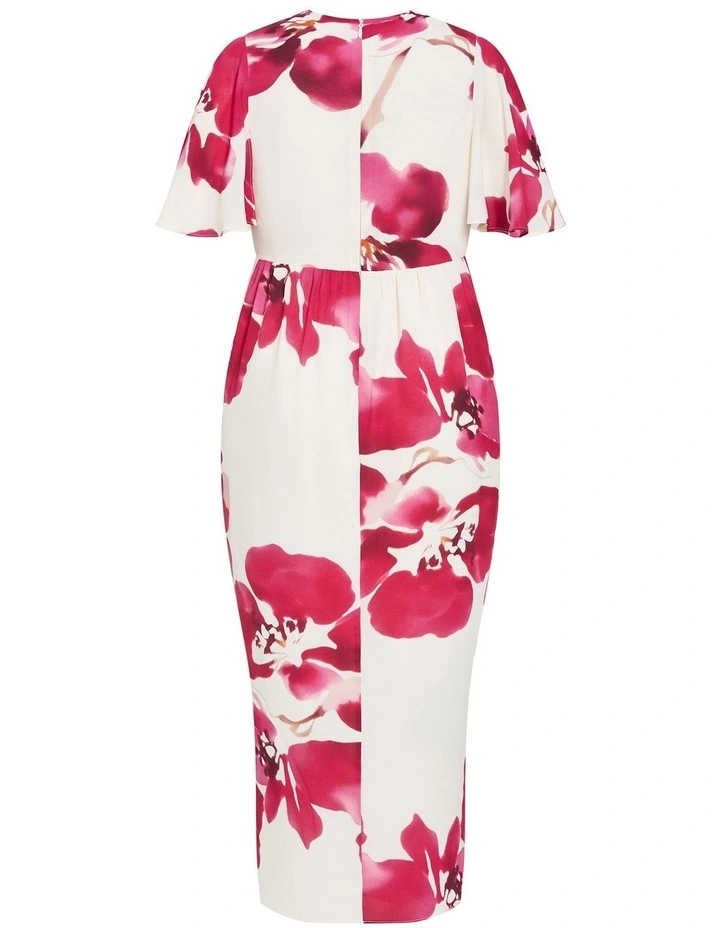 Braelynn Print Maxi Dress in Cream image 4