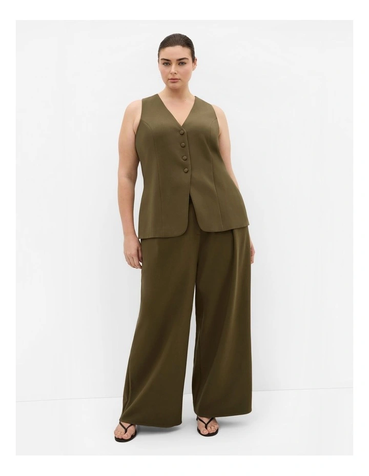 Tori Vest in Khaki image 1