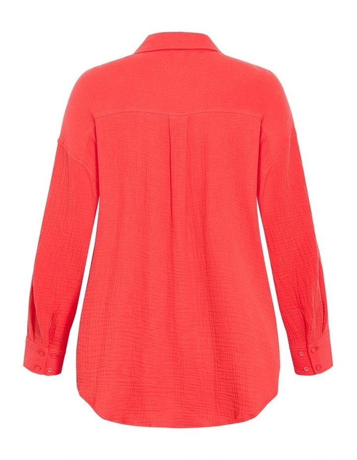 Paradise Shirt in Watermelon image 4