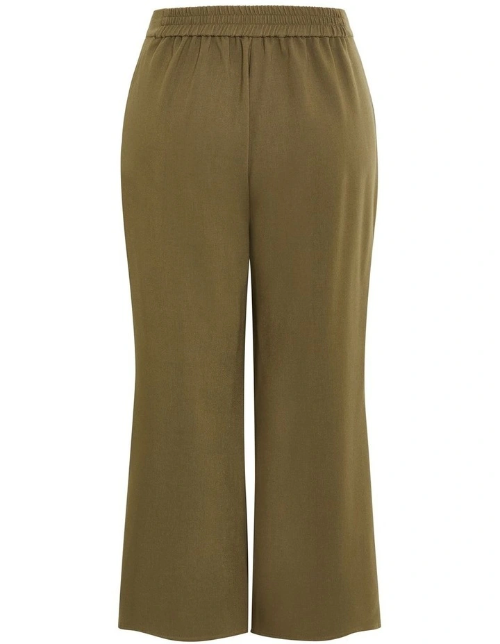 Tori Wide Leg Pant in Khaki image 4