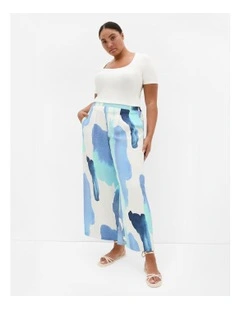 Surface Level Print Pant in Light Blue