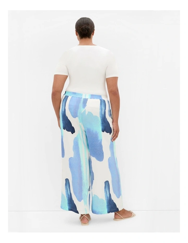 Surface Level Print Pant in Light Blue image 2