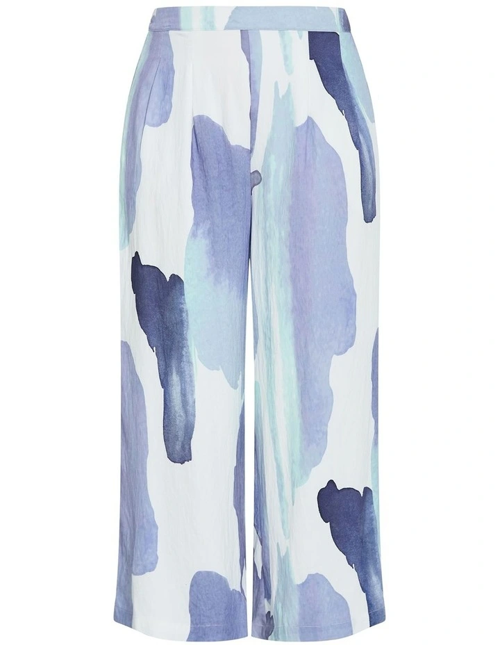 Surface Level Print Pant in Light Blue image 3