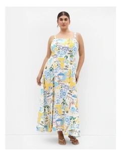 Collins Print Maxi Dress in Multi