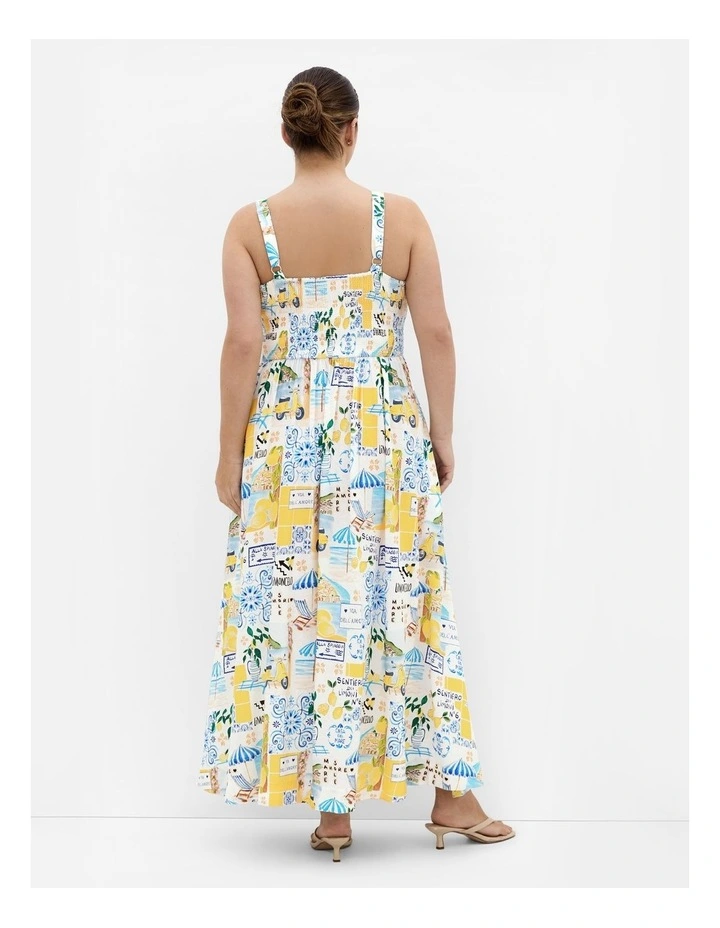 Collins Print Maxi Dress in Multi image 2