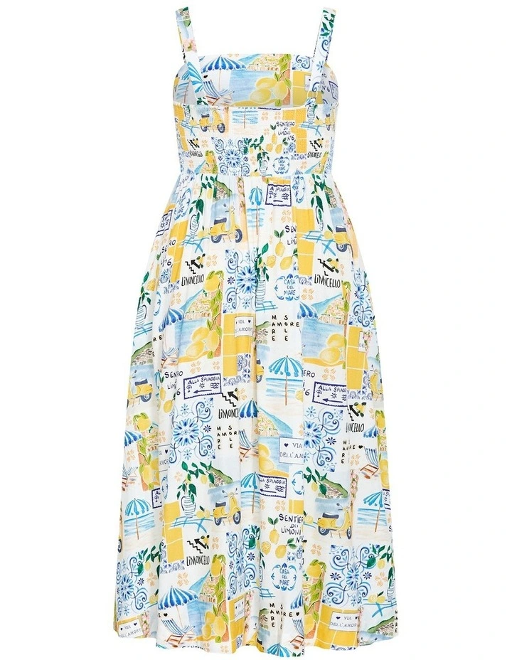 Collins Print Maxi Dress in Multi image 4