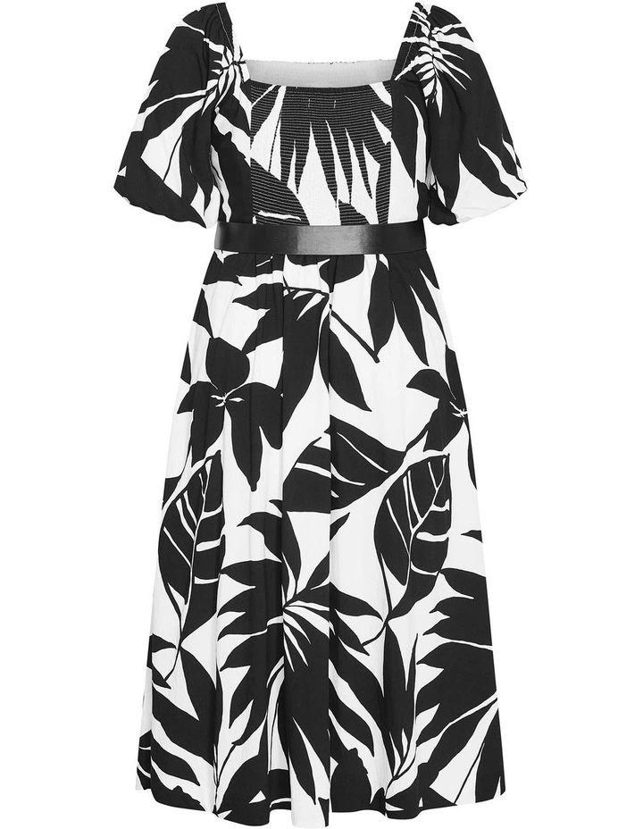 Collins Oasis Print Belted Maxi Dress in Black image 4