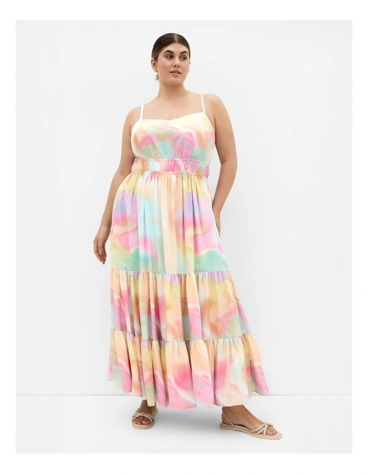 Kalea Print Maxi Dress in Multi image 1