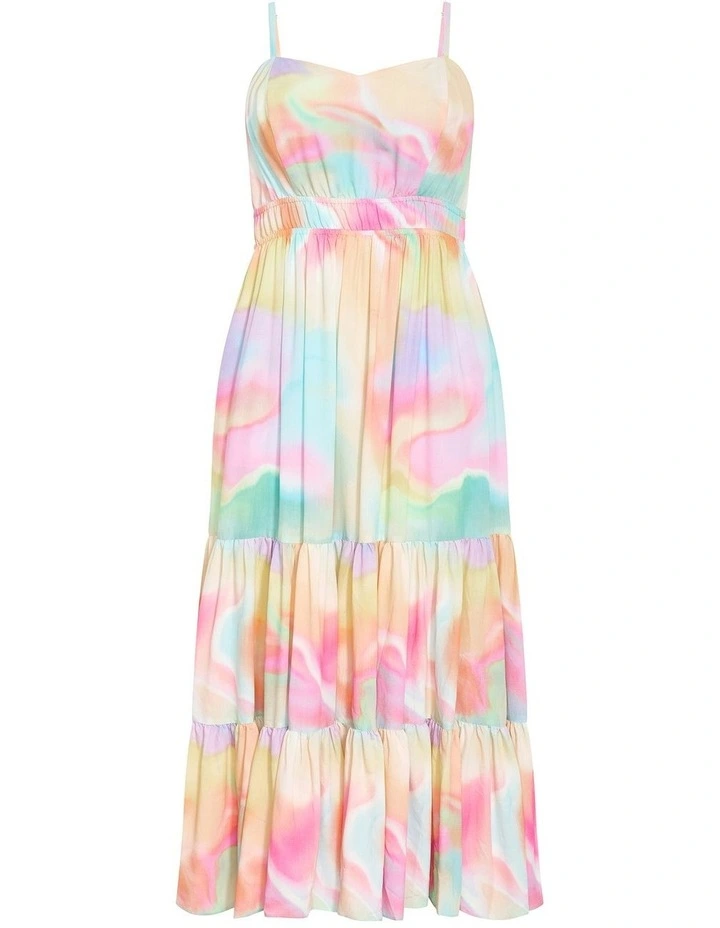 Kalea Print Maxi Dress in Multi image 3