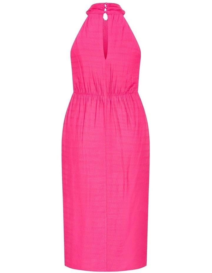 Plus Size Briella Midi Dress in Pink image 4