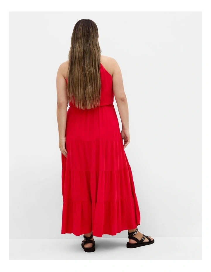 Plus Size Stacey Maxi Dress in Crimson image 2