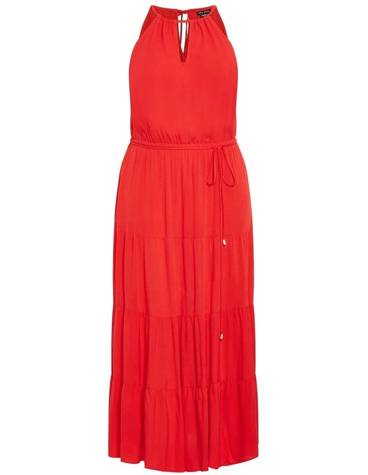 Plus Size Stacey Maxi Dress in Crimson image 3