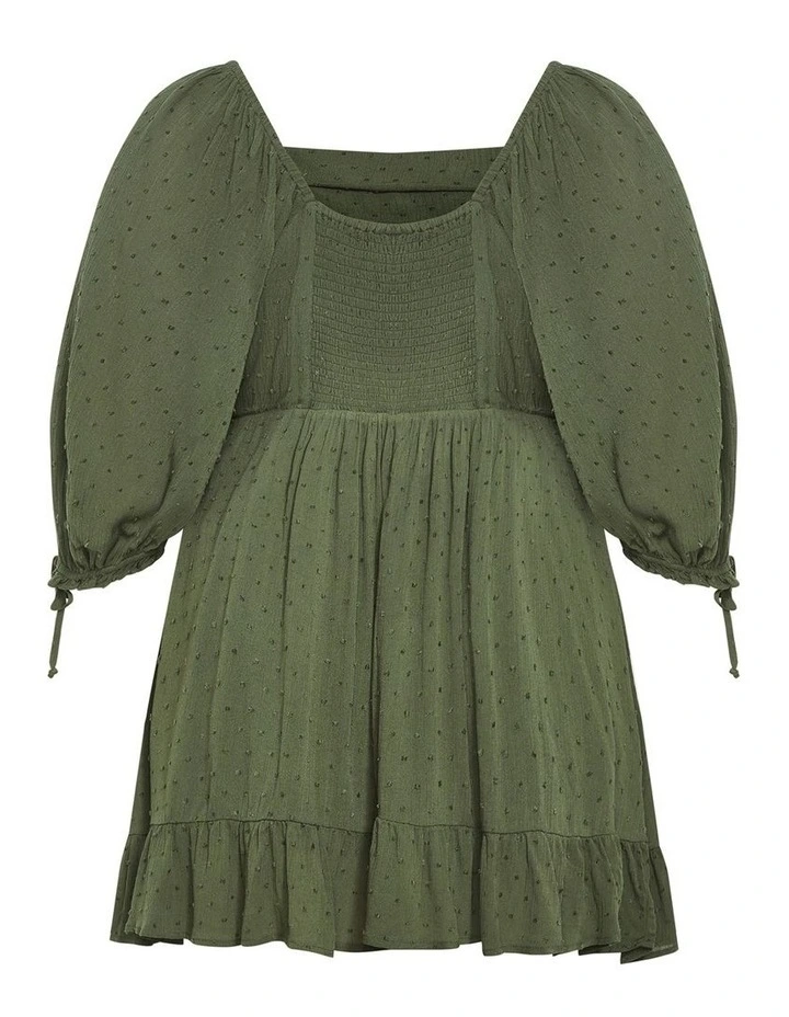 Plus Size Allegra Mini Dress in Khaki image 4