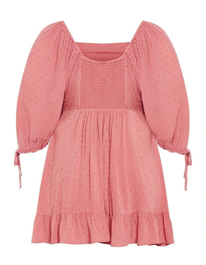 Plus Size Allegra Mini Dress in Rosewood image 4