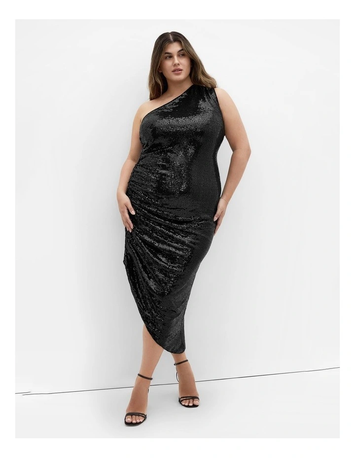 Plus Size Orbit Dress in Black image 1