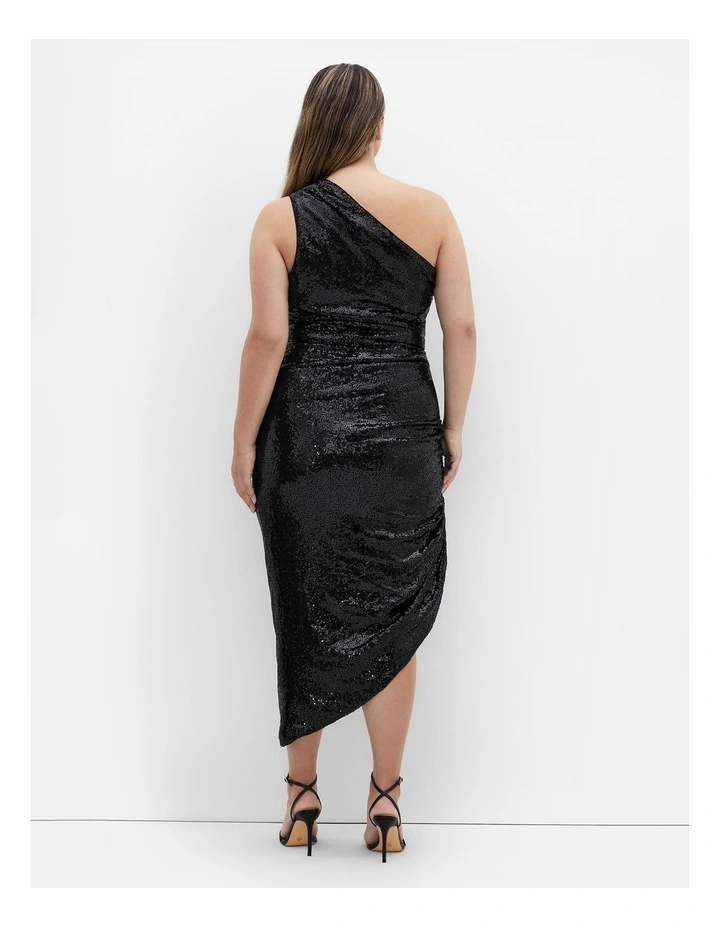 Plus Size Orbit Dress in Black image 2