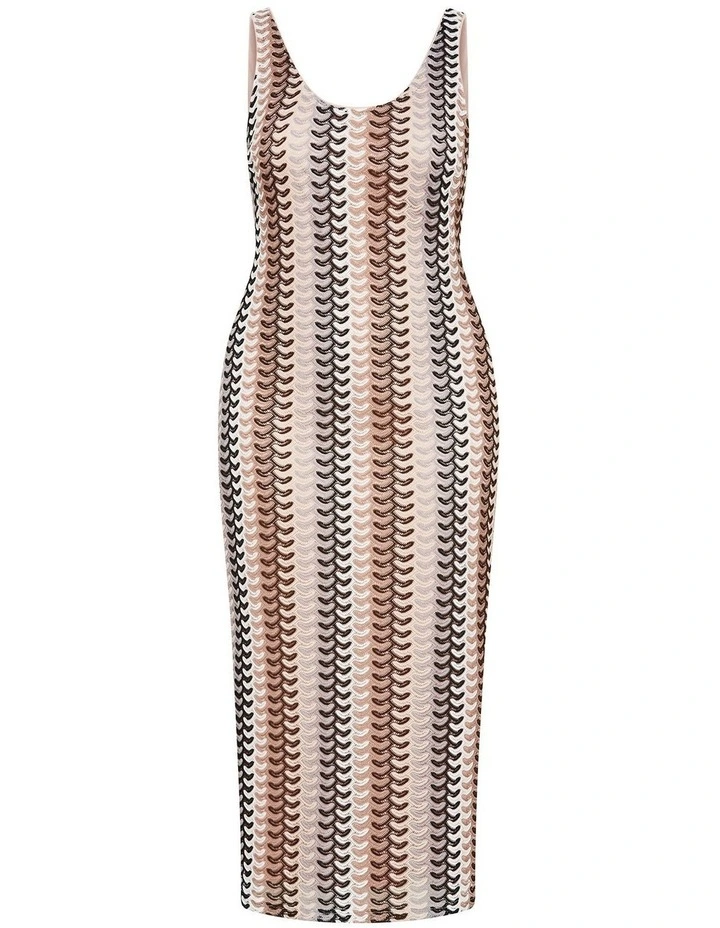 Plus Size Leilani Stripe Dress in Multi image 3