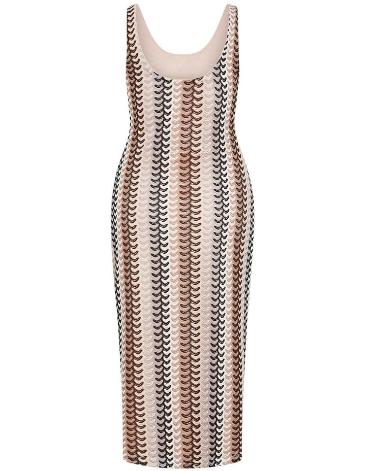 Plus Size Leilani Stripe Dress in Multi image 4