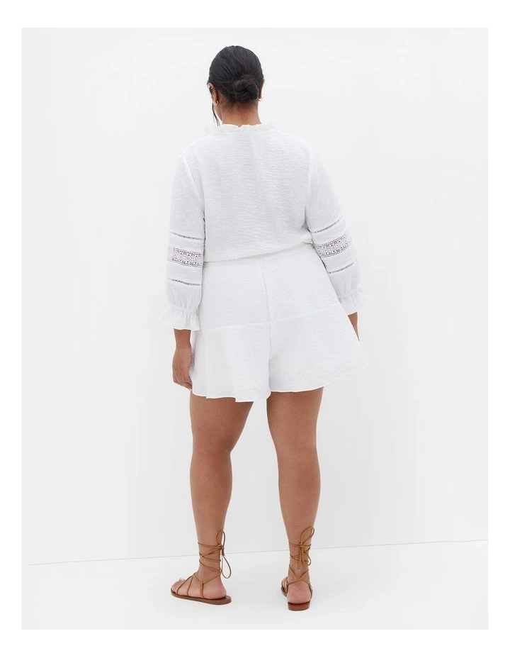Plus Size Faye Playsuit in Ivory image 2