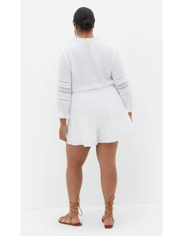 Plus Size Faye Playsuit in Ivory image 6